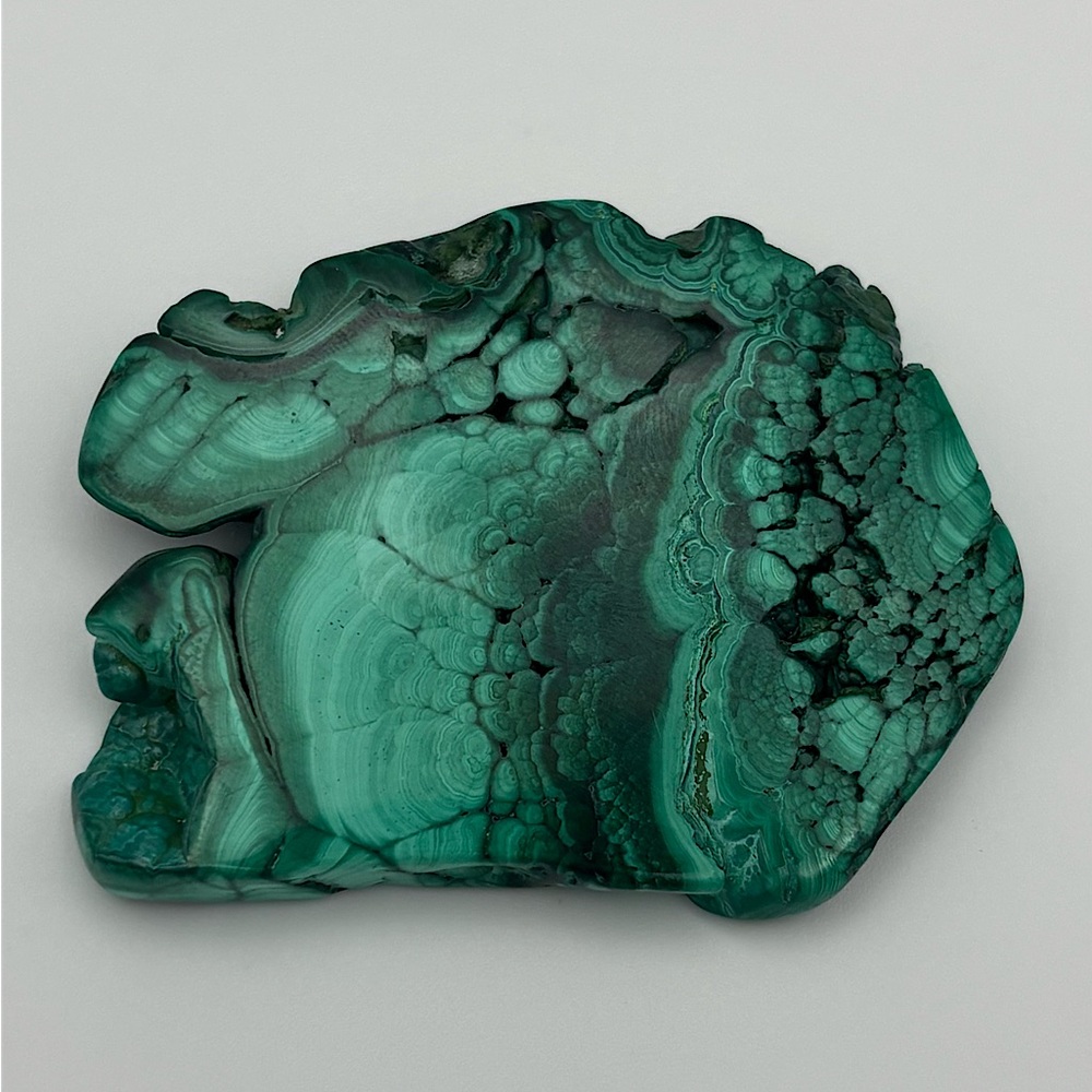 Natural Green Malachite Polished Slab Crystal Slice Gemstone Mineral Specimen